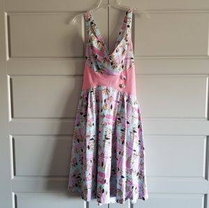 Pinup Girl Clothing Zooey Dress Mint Tiki Large